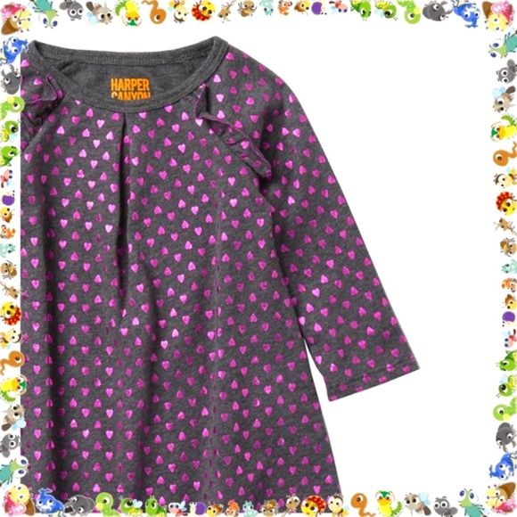 🌟NEW Harper Canyon Ruffle Foil Dress ~ 18 months - Picture 4 of 12